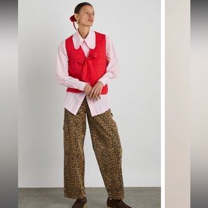 NWT damson madder cheetah cargo pants